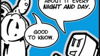 Check out this week's comic strip where a random song pops into the Booger's head: http://www.spacebooger.com/spacebooger-comic-strip/?comicID=252